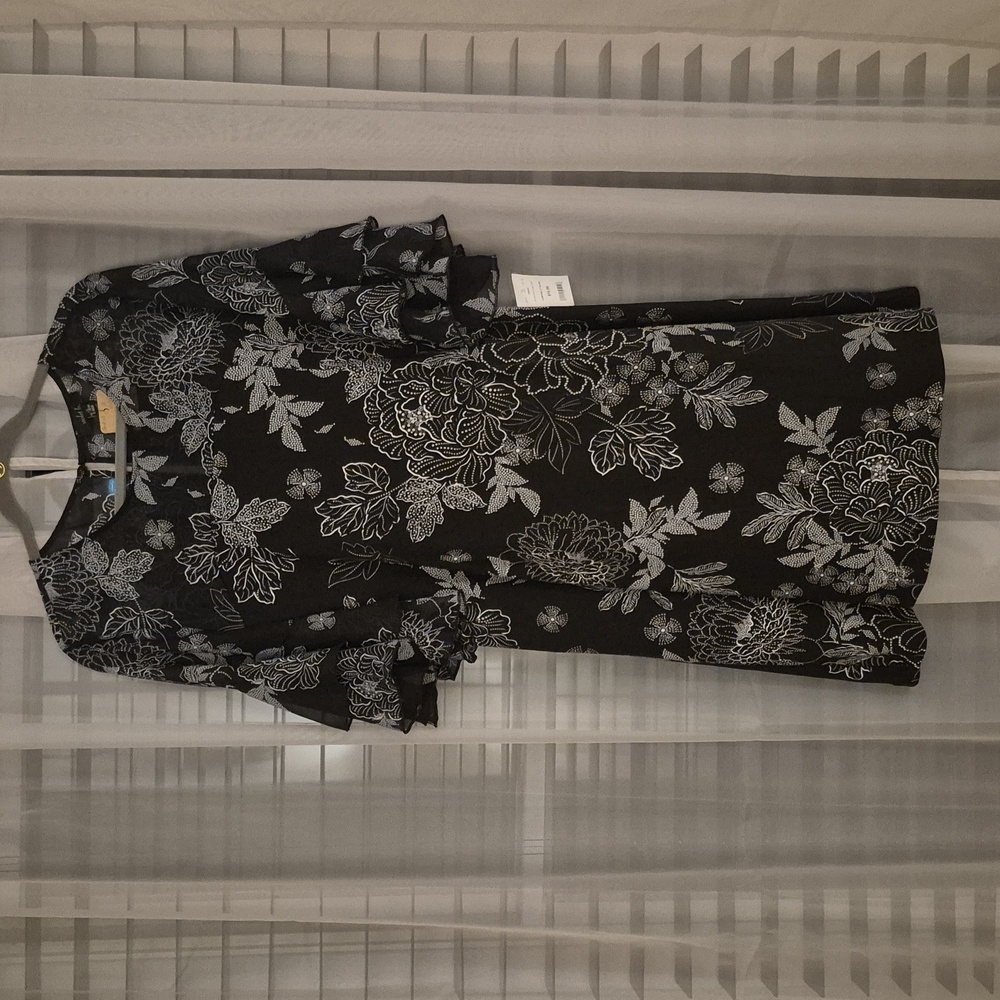Violet b. BOHO Black and white dress Size XL